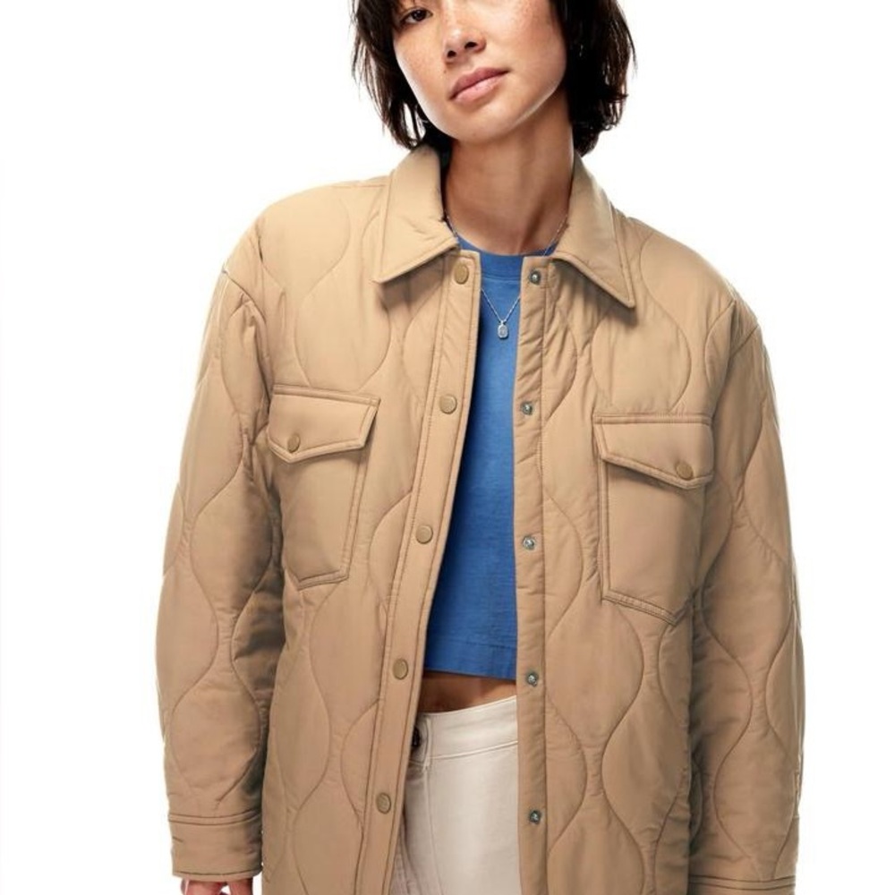 Quilted Utility Thin Puffer Jacket